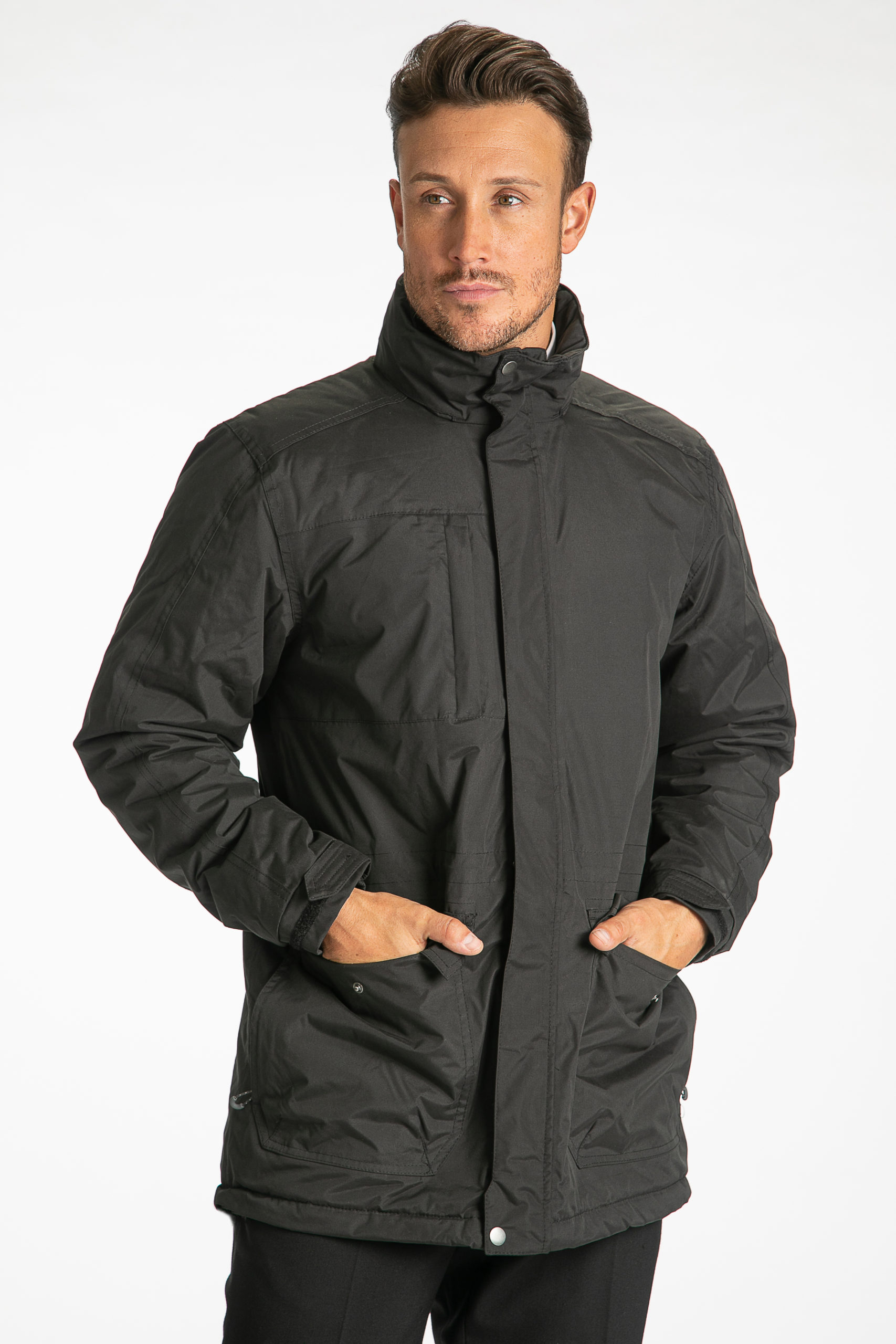 Regatta Darby 111 Insulated Coat Black / Navy - Armstrong Aviation Clothing