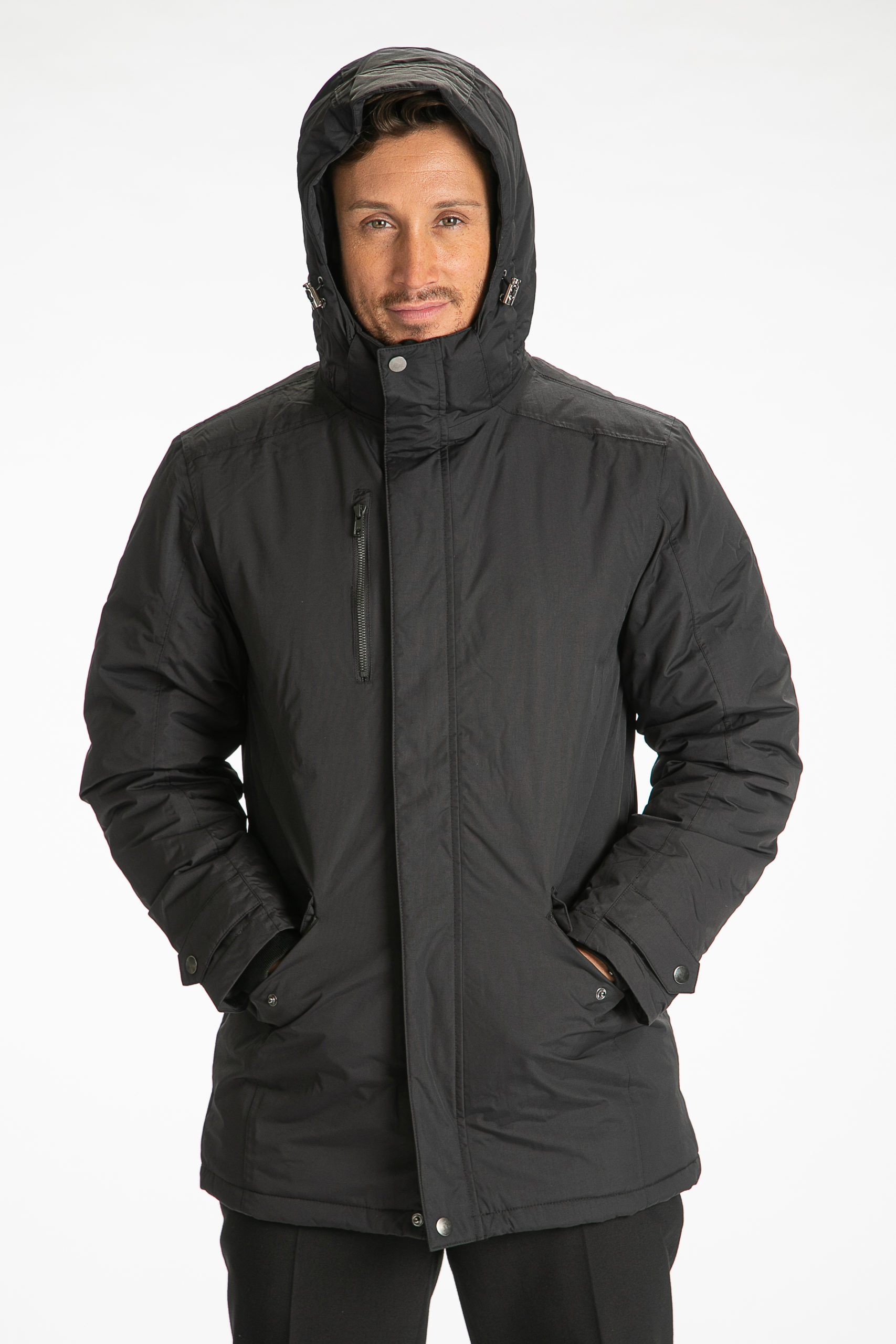 The AAC winter coat available in black only - Armstrong Aviation Clothing