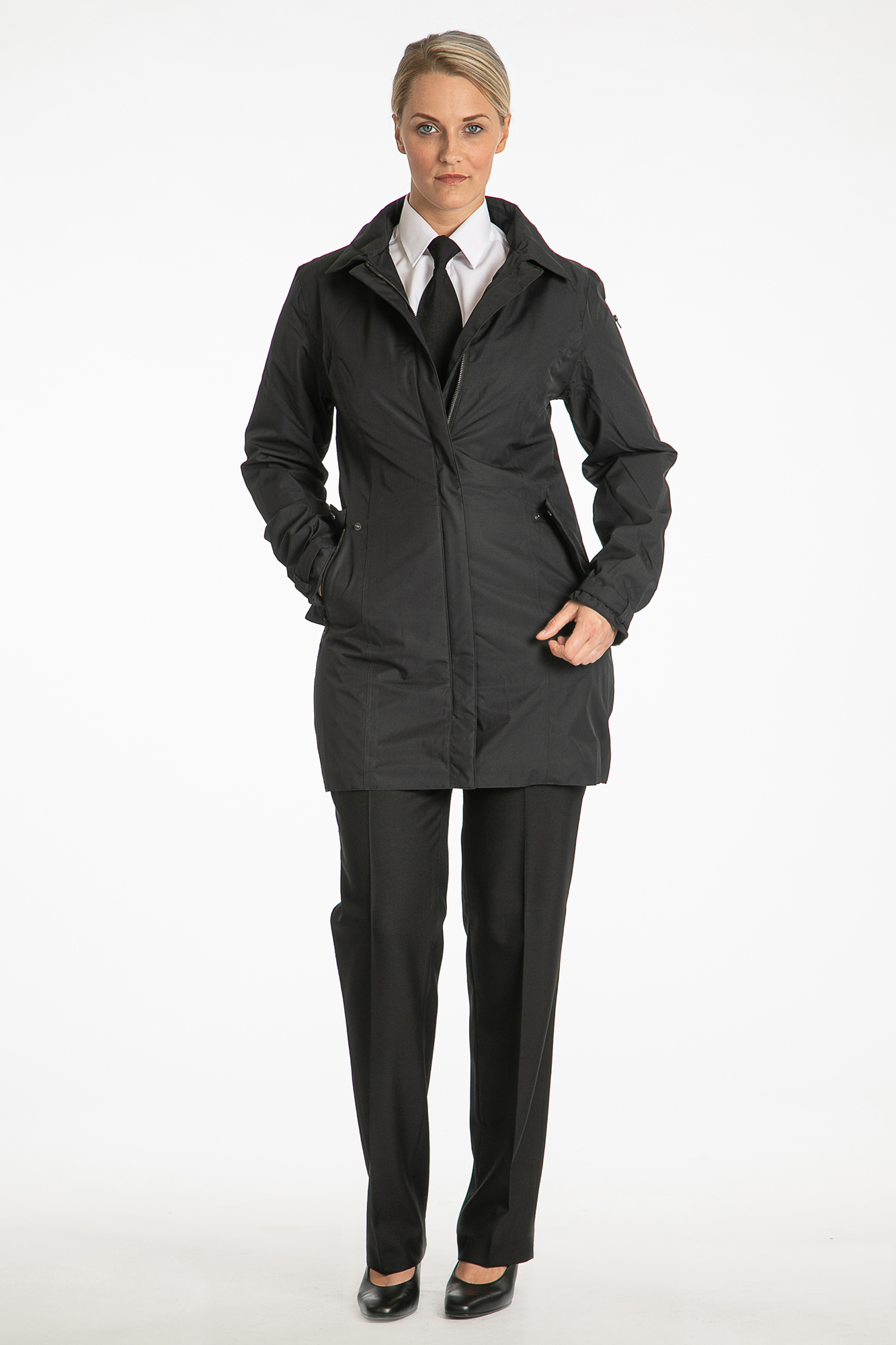 Ladies Black Seattle Coat Armstrong Aviation Clothing