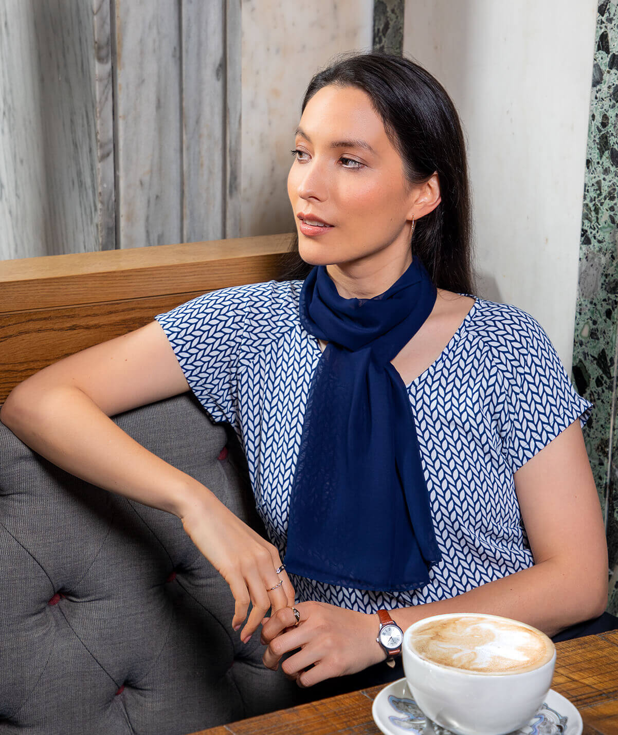 CATRIONA.Navy_.Leaves.CA511SS.WithScarf.Location.jpg