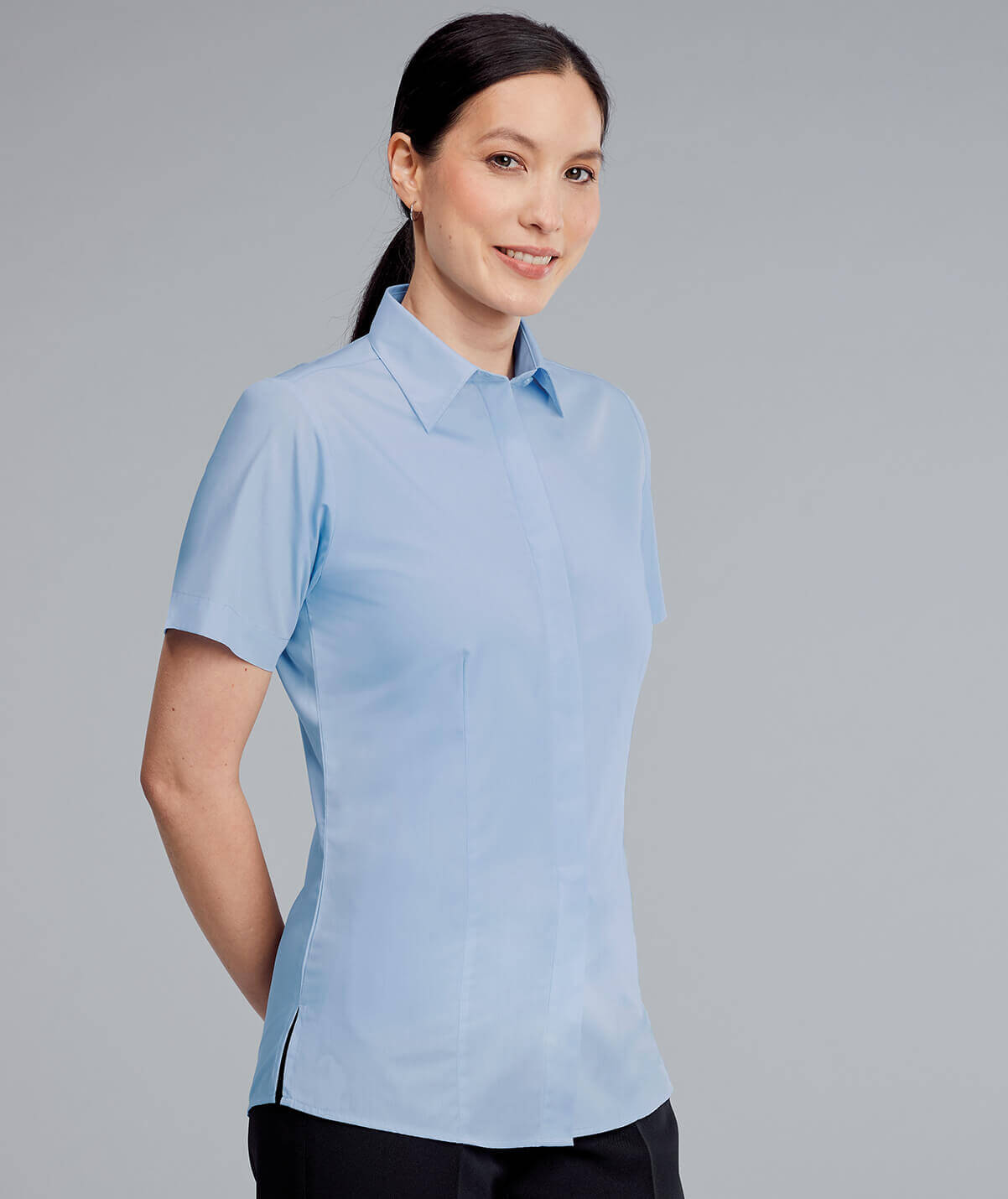 Classic Fly Front Long / Short Sleeve Blouse - Armstrong Aviation Clothing