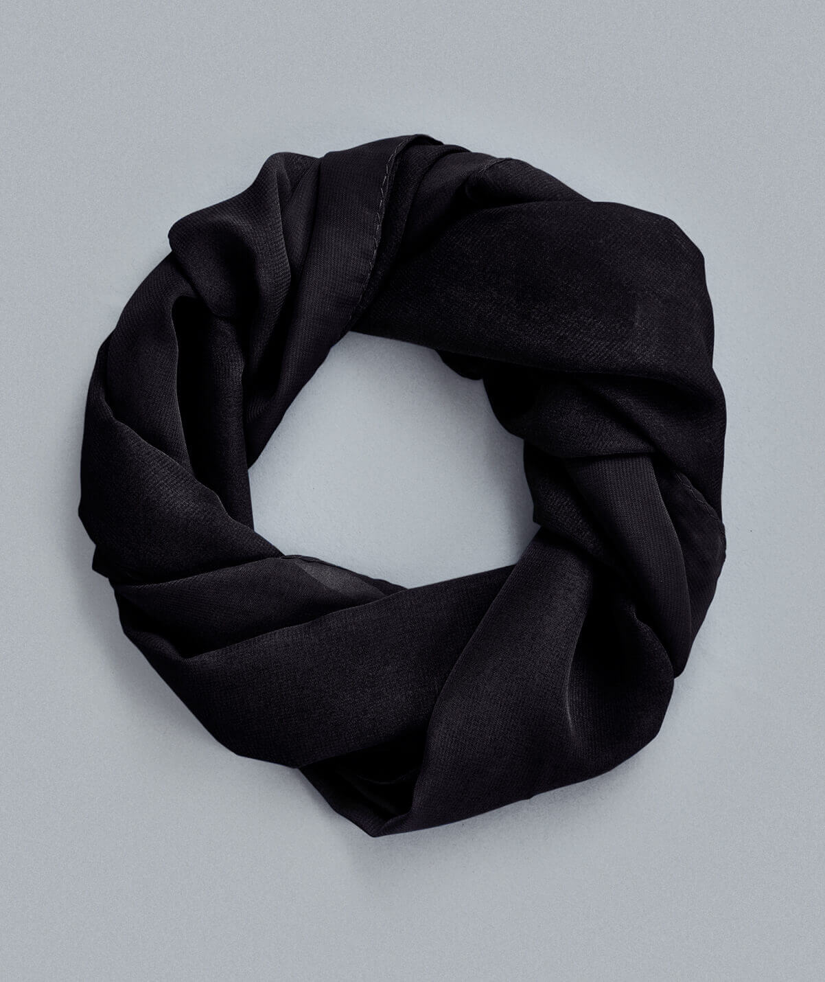 SCARF.PLAIN_.Black_.SPL5007.Folded